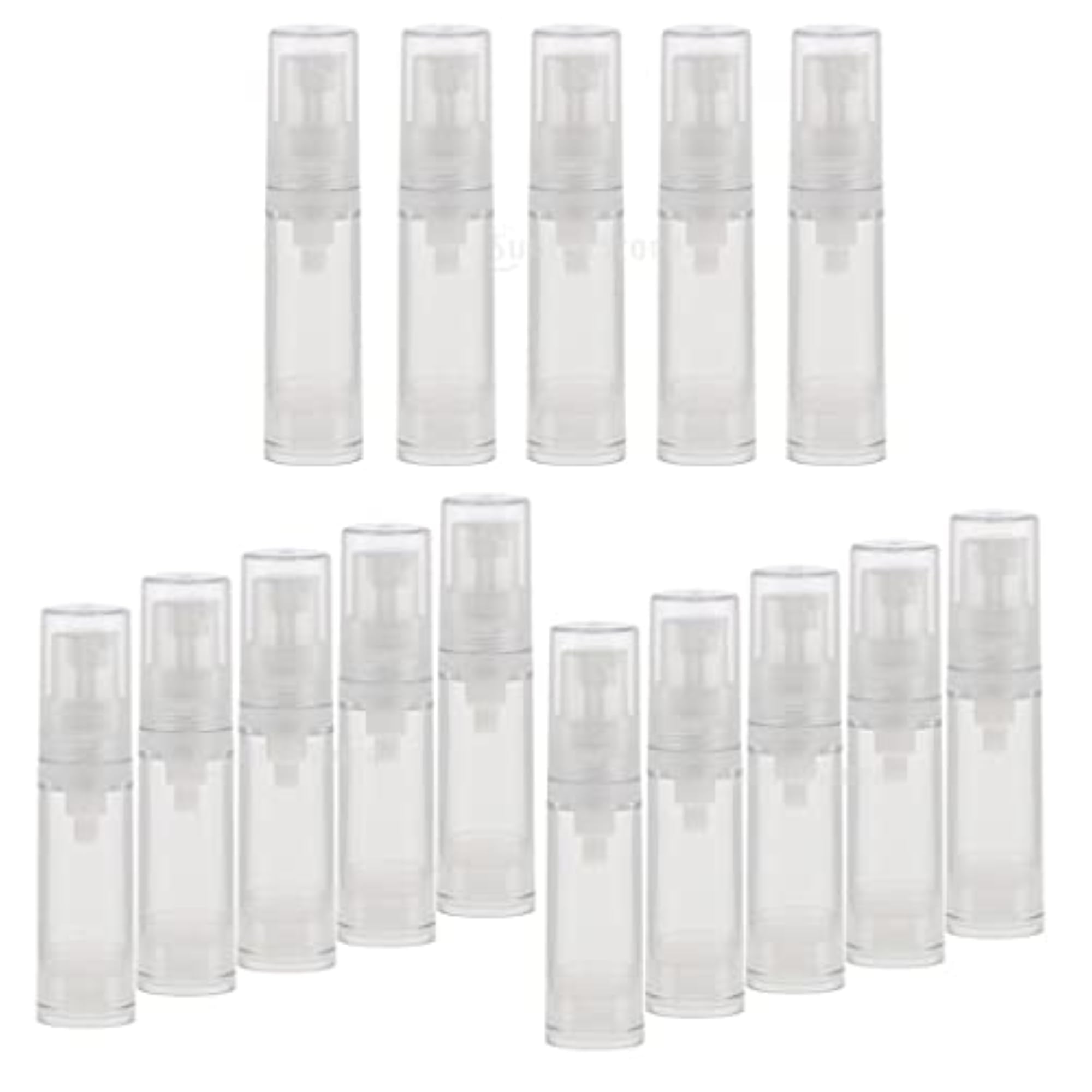 15pcs Pump Press Empty Tubes for Cosmetic Cream & Lotion